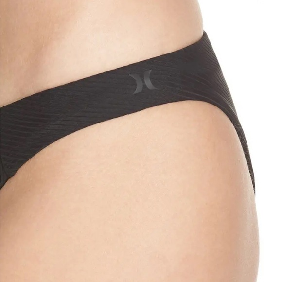 NWT HURLEY Quick-Dry Surf Bikini Bottoms Black - Picture 4 of 5